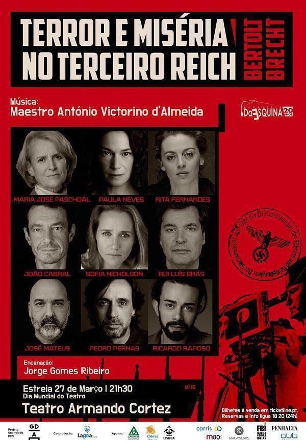 Cartaz Terror e Miseria no Terceiro Reich companhia da esquina